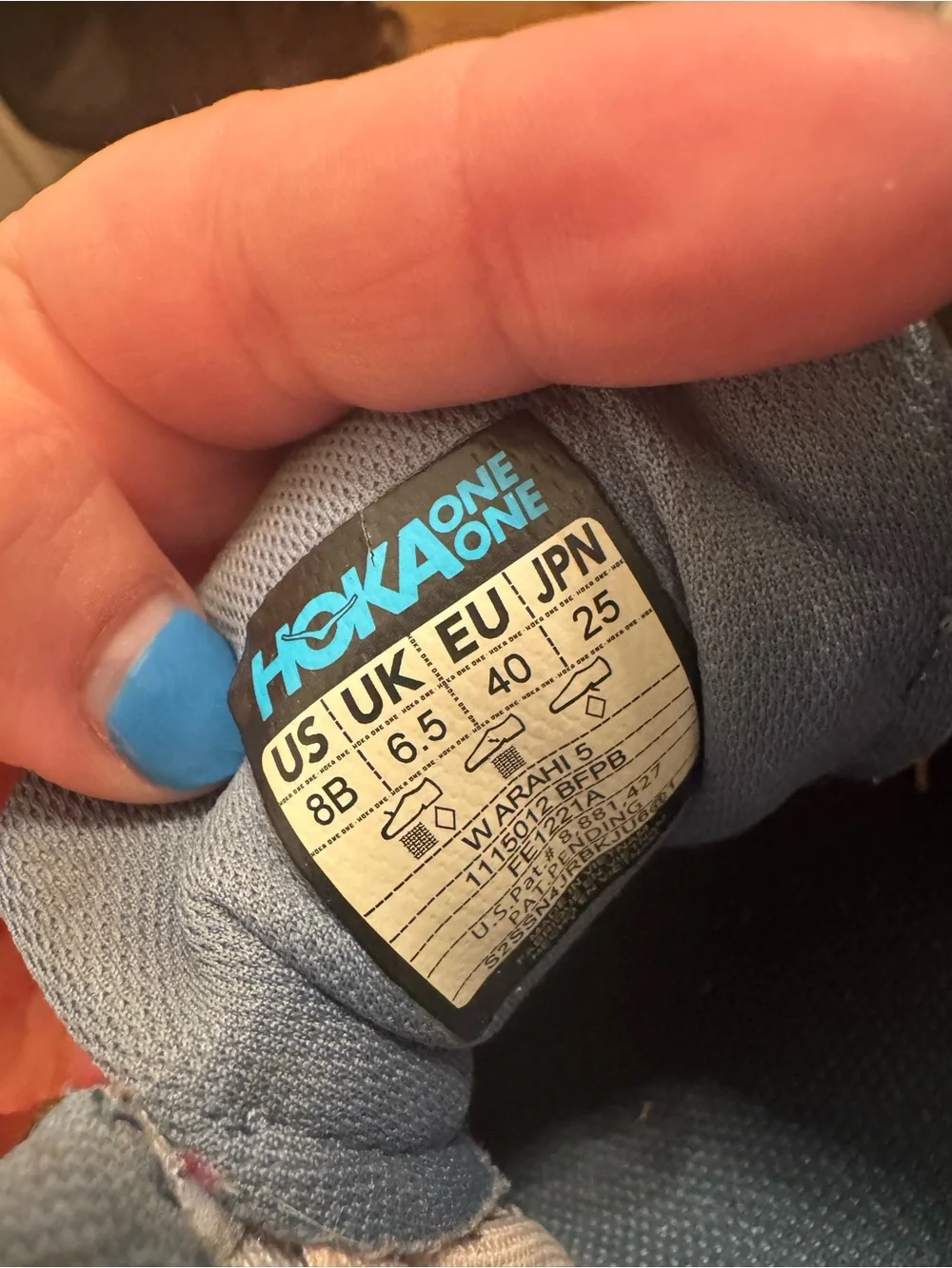 Hoka One One Arahi 5 Women’s Running Shoe Light Blue Fog US 8